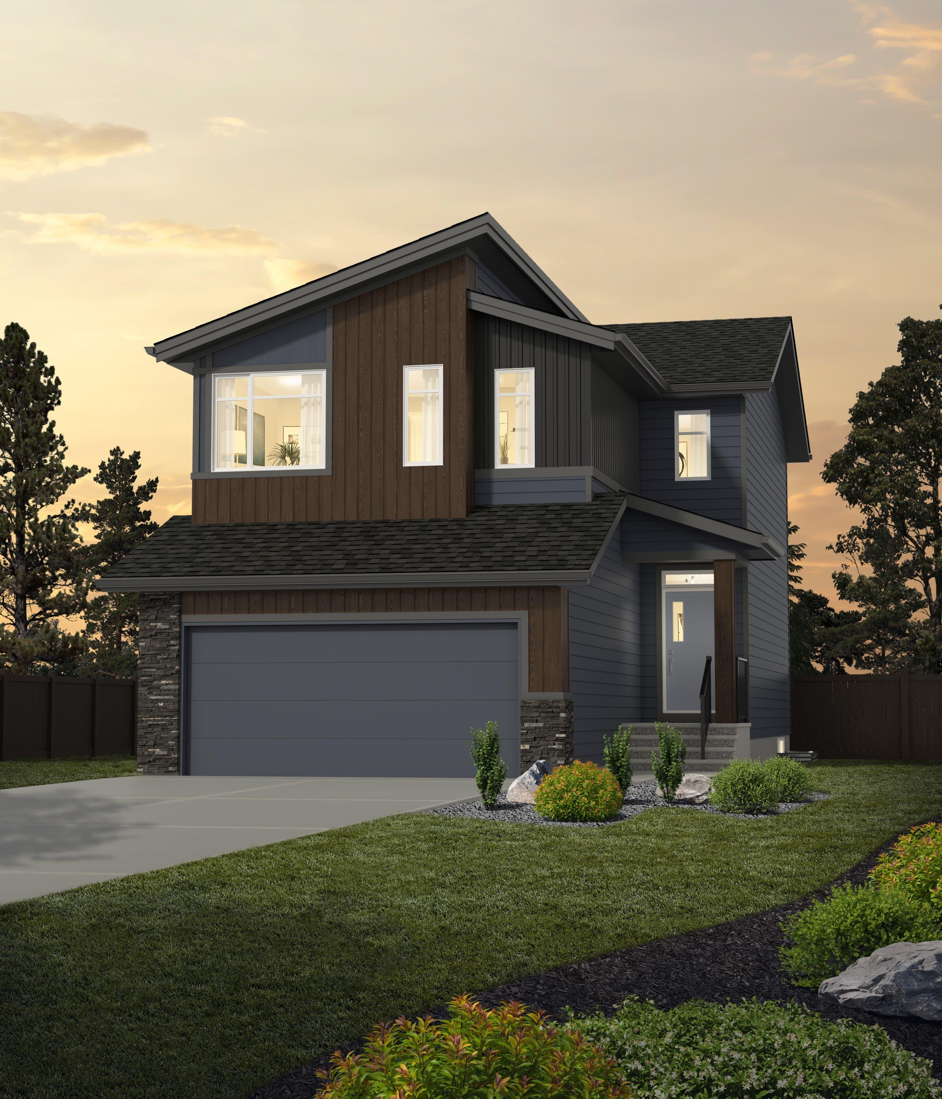 Calgary neighbourhood house exterior